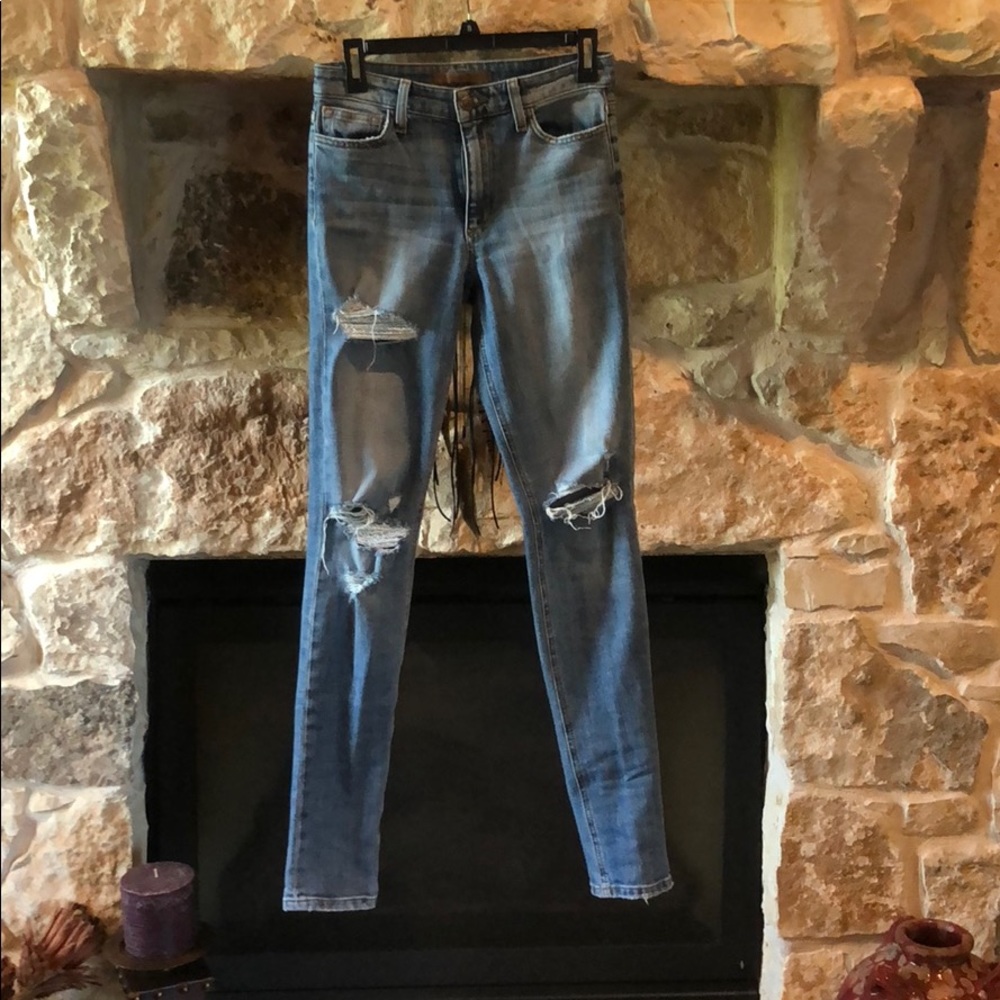 Joe’s jeans distressed skinny jeans